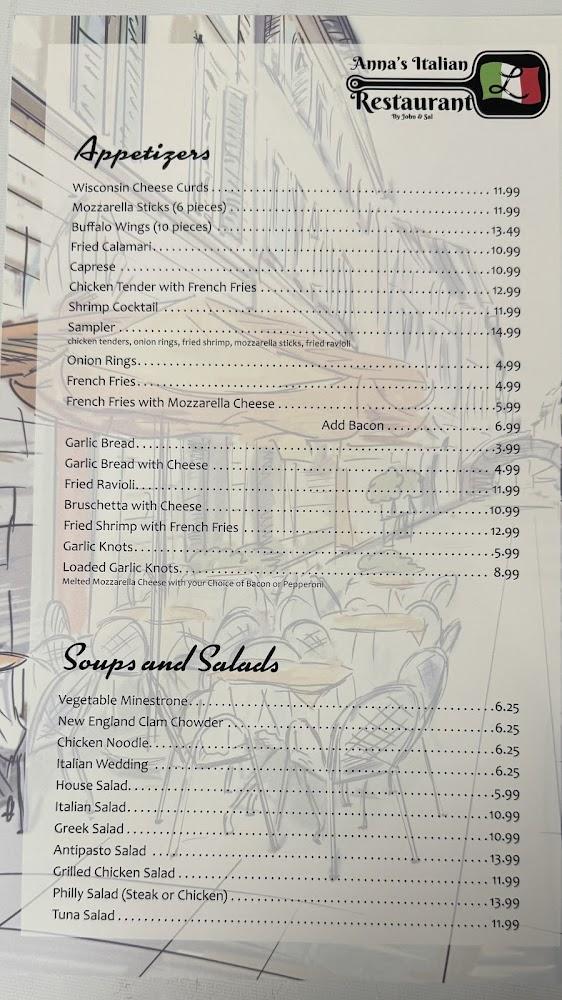 Anna's Italian Restaurant by The Leonardi Bros Menu image 2